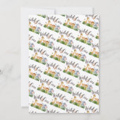 Safari Wild One Birthday Kaart (Achterkant)