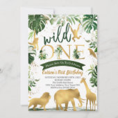 Safari Wild One Birthday Kaart (Voorkant)