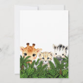 Safari Wild One Birthday Kaart (Achterkant)