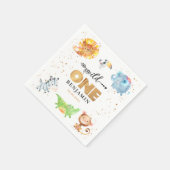 Safari Wild One Birthday Napkins Servet (Hoek)