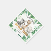 Safari Wild One Birthday Napkins Servet (Hoek)