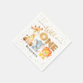 Safari Wild One Birthday Napkins Servet (Hoek)