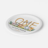 Safari Wild One Birthday Paper Borden Papieren Bordje (Gekanteld)