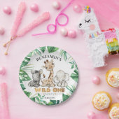 Safari Wild One Birthday Papieren Bordje (Feest)