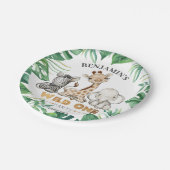 Safari Wild One Birthday Papieren Bordje (Gekanteld)