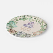 Safari Wild One Birthday Papieren Bordje (Gekanteld)