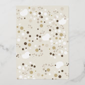 Safari Wild One Birthday Party Real Gold Foil Folie Uitnodiging (Achterkant)