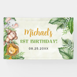 Safari Wild One Birthday Spandoek