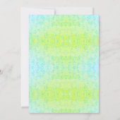 Safari Wild One Blue Green Birthday Party Kaart (Achterkant)