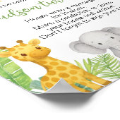 Safari Wild One Dieren Verjaardag Tijd Capsule Bor Poster (Hoek)