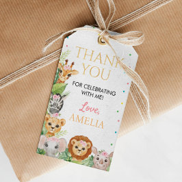 Safari Wild One Favor Tag Cadeaulabel