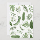 Safari Wild One First Birthday Invitation Kaart (Achterkant)