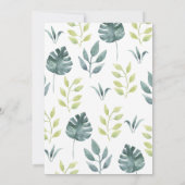 Safari Wild One First Birthday Kaart (Achterkant)