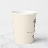 Safari Wild One Giraffe Animal Birthday Papieren Bekers (Rechts)