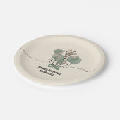 Safari Wild One Giraffe Animal Birthday Papieren Bordje (Gekanteld)