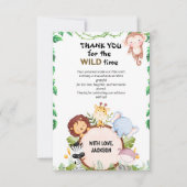 Safari Wild One Hartelijk dank Bedankkaart (Voorkant)