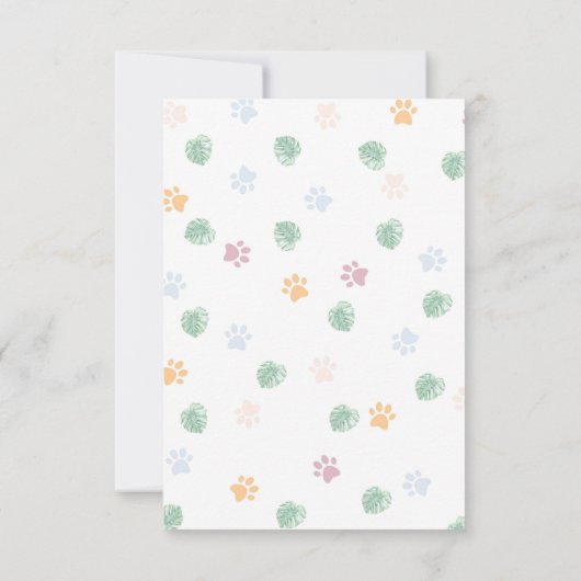 Safari Wild One Hartelijk dank Bedankkaart (Achterkant)