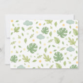 Safari Wild One Jungle Animals Birthday Photo Bedankkaart (Achterkant)