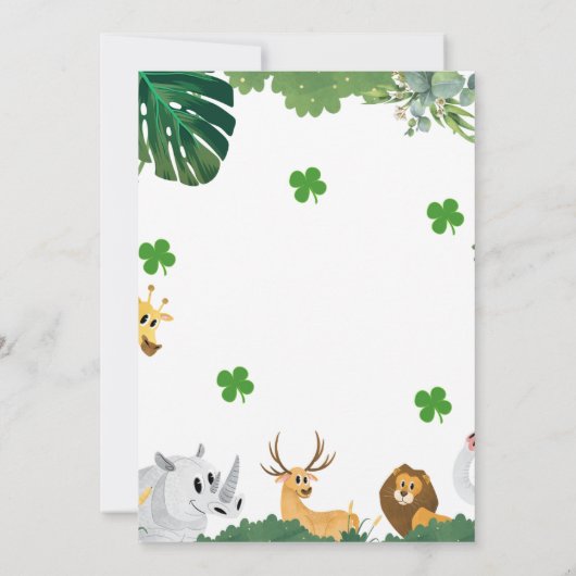 Safari Wild One Kaart (Achterkant)