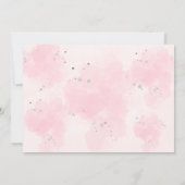 Safari Wild ONE Roze Bloemen Voor Meisje Verjaarda Kaart (Achterkant)