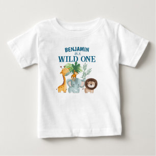 Safari Wild One shirt baby jongen