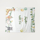 Safari Wild One Tapestry/ Backdrop Wandkleed (Voorkant (horizontaal))