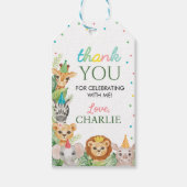 Safari Wild One Thank You Tag Cadeaulabel (Voorkant)