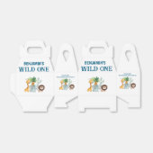Safari Wild One Verjaardag Bedankdoosjes (Uitgevouwen)