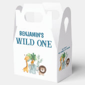 Safari Wild One Verjaardag Bedankdoosjes (Geopend)