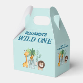 Safari Wild One Verjaardag Bedankdoosjes
