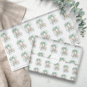 Safari Wild One Verjaardagscadeauverpakking Cadeaupapier
