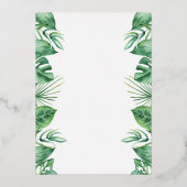 Safari Wild One Verjaardagsfeest Real Gouden Folie Folie Uitnodiging (Achterkant)