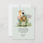 Safari Wild One Verjaardagskaart Bedankt (Voorkant)