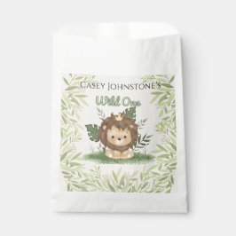 Safari Wild One Watercolor 1st Birthday Bedankzakje