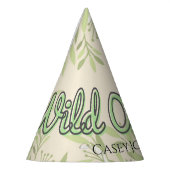 Safari Wild One Watercolor 1st Birthday Feesthoedjes (Links)