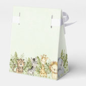 Safari Wild One Waterverf Verjaardag Bedankdoosjes (Achterkant)