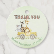 Safari Wild One Waterverf Verjaardag