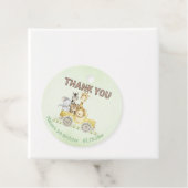 Safari Wild One Waterverf Verjaardag Bedankjes Labels (In situ)