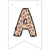 Safari Wild One Waterverf Verjaardag Vlaggetjes (Derde vlag)