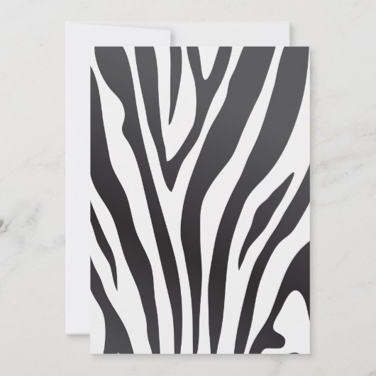 Safari Wild Party Dieren Verjaardag Kaart (Achterkant)