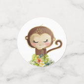 Safari Wild Zoo Baby Animals Baby shower Confetti (Kleine voorkant)