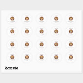 Safari wilde eerste verjaardag ronde sticker (Vel)