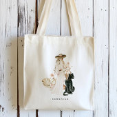 Safari Wilde Luipaard Boho Dame Gepersonaliseerd Tote Bag