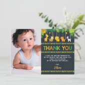 Safari Wilde Oerwouden op één dag Foto Bedankkaart (Staand voorkant)