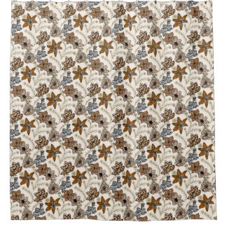 Safari Wildflowers - Moderne dierenprint Douchegordijn