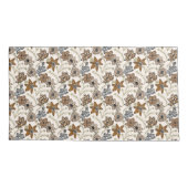 Safari Wildflowers - Moderne dierenprint Kussensloop (Achterkant-Links)