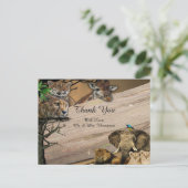 Safari Wildlife Bedankt Aankondigingskaart (Staand voorkant)