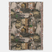 Safari Wildlife Destination Herhaal patroon Deken (Voorkant Verticaal)