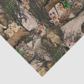 Safari Wildlife Destination Herhaal patroon Tissuepapier (Detail)