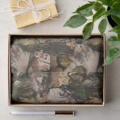 Safari Wildlife Destination Herhaal patroon Tissuepapier (Geschenk)